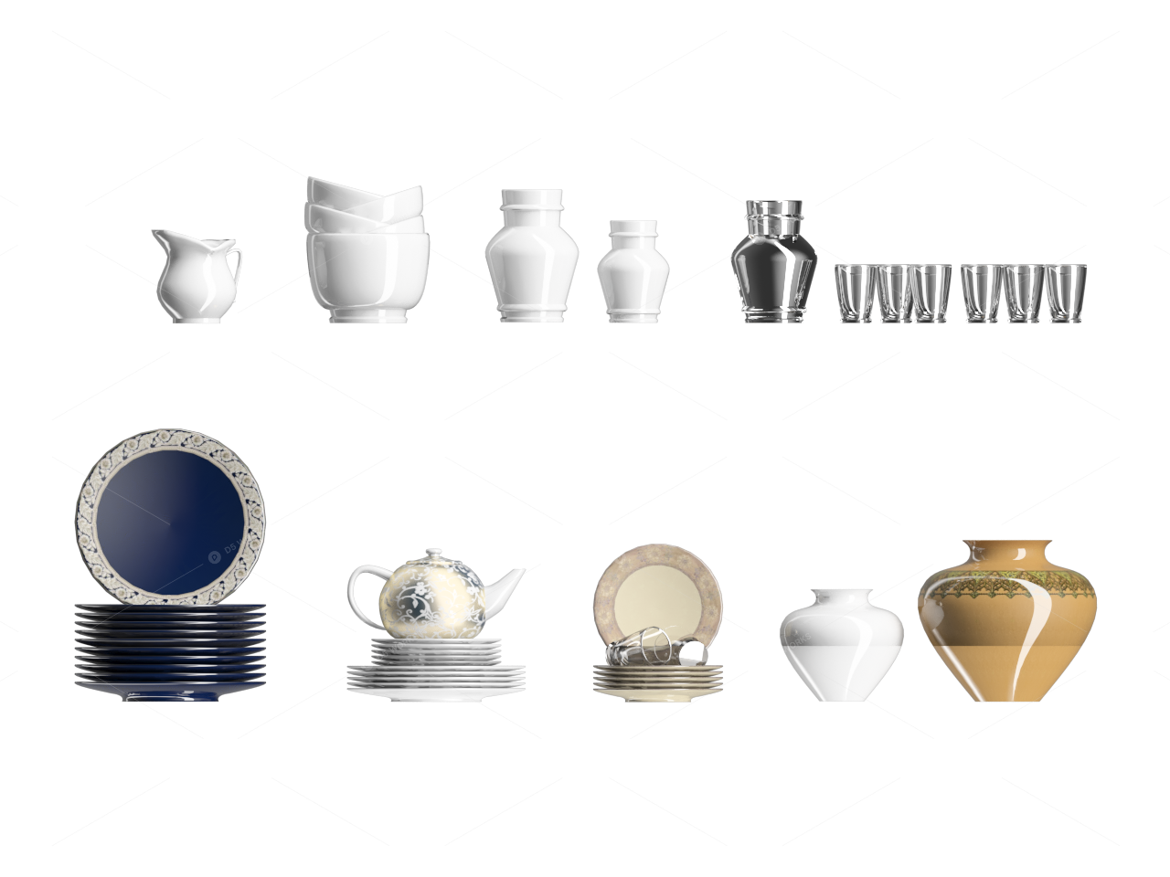 Tableware 3D Models 2