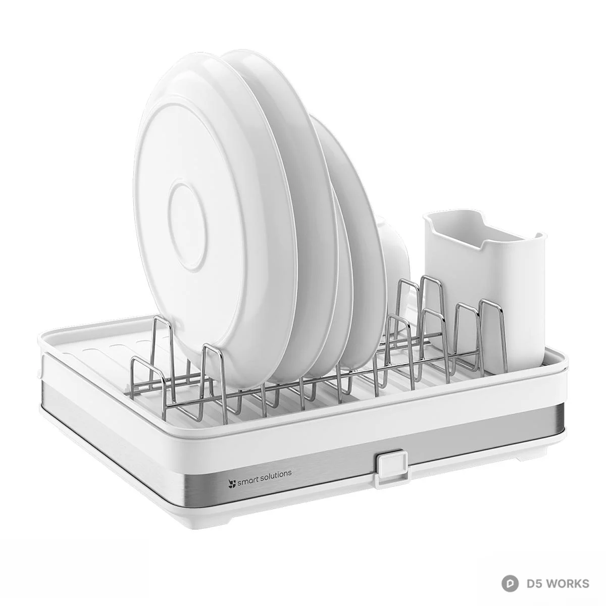 Minimalist Dish Drying Rack 3d model thumbnail 4