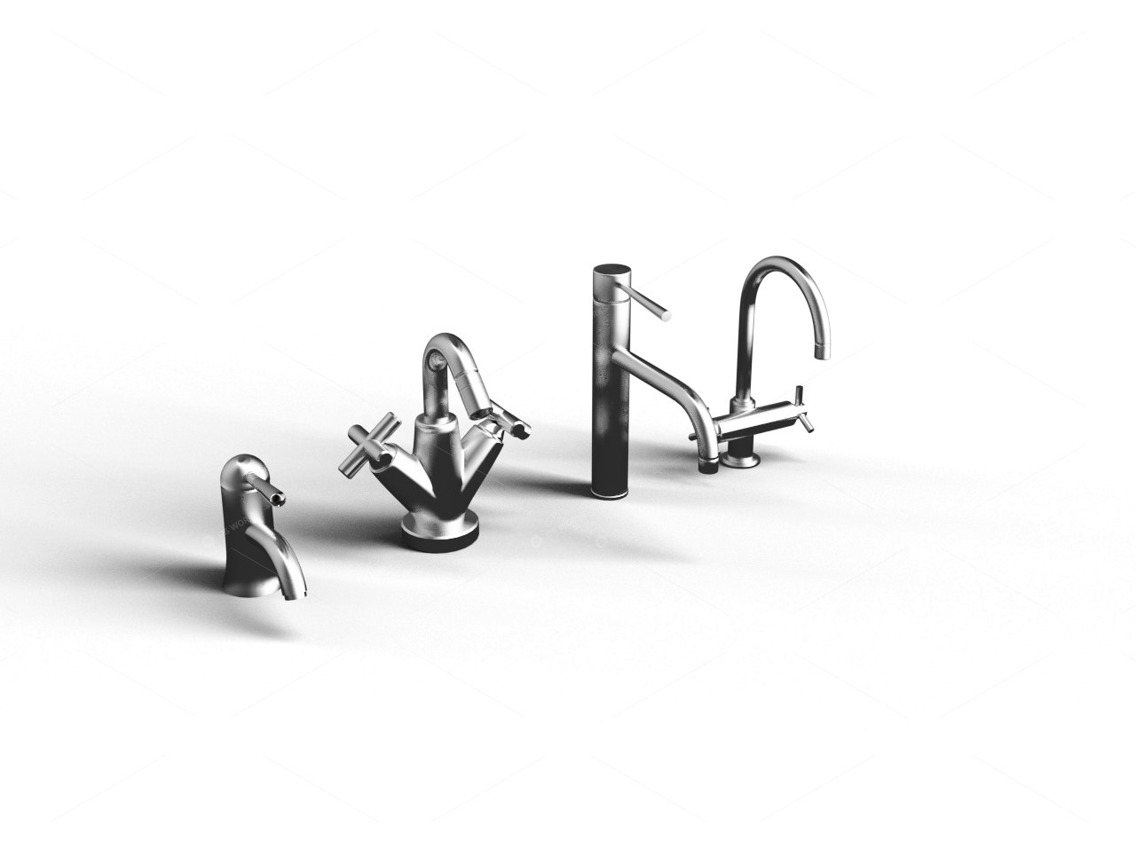 Faucet Handles 3D Models