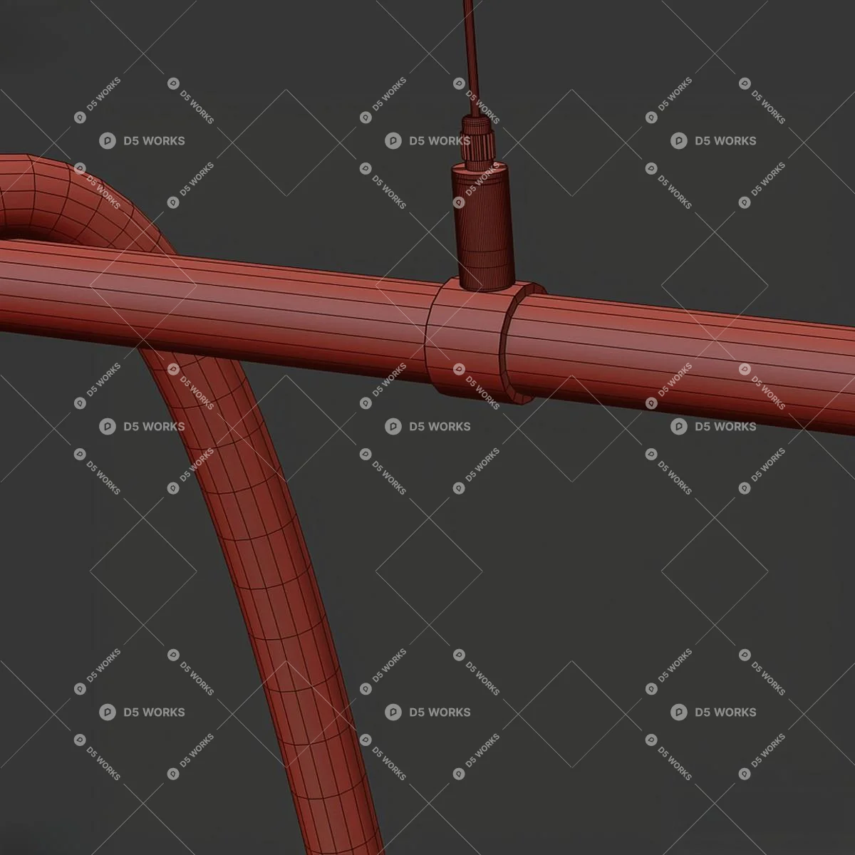 Modern Pendant Light 3d model thumbnail 5