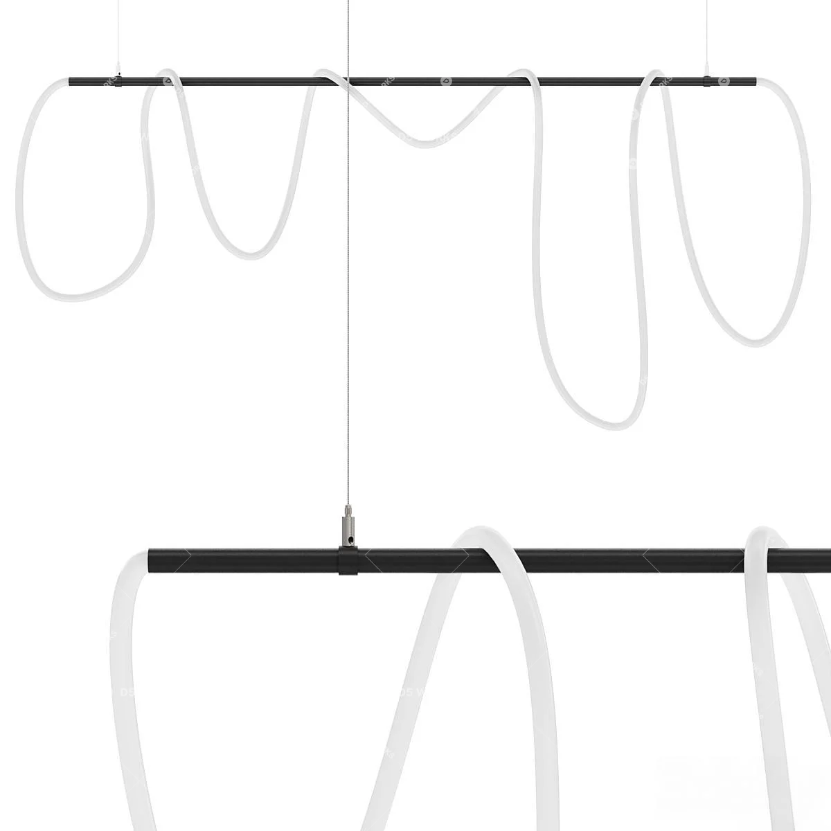 Modern Pendant Light 3d model thumbnail 2