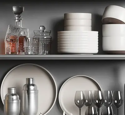Modern kitchenware set
