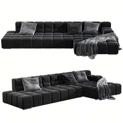 Modular Cube Sectional Sofa 3d model