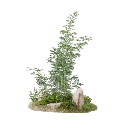 Grouped vegetation 32 3d model
