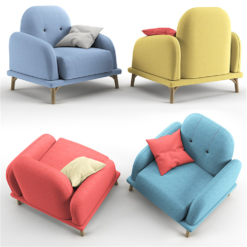 Modern Nordic Children's Sofa 