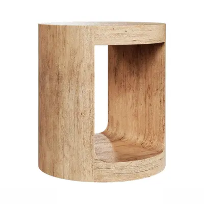Minimalist Wooden Side Table 3d model
