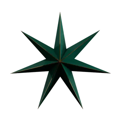Christmas star decorations 3d model