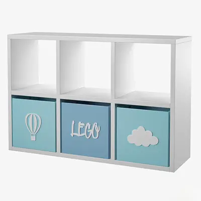 Scandinavian Bookcase 3d model