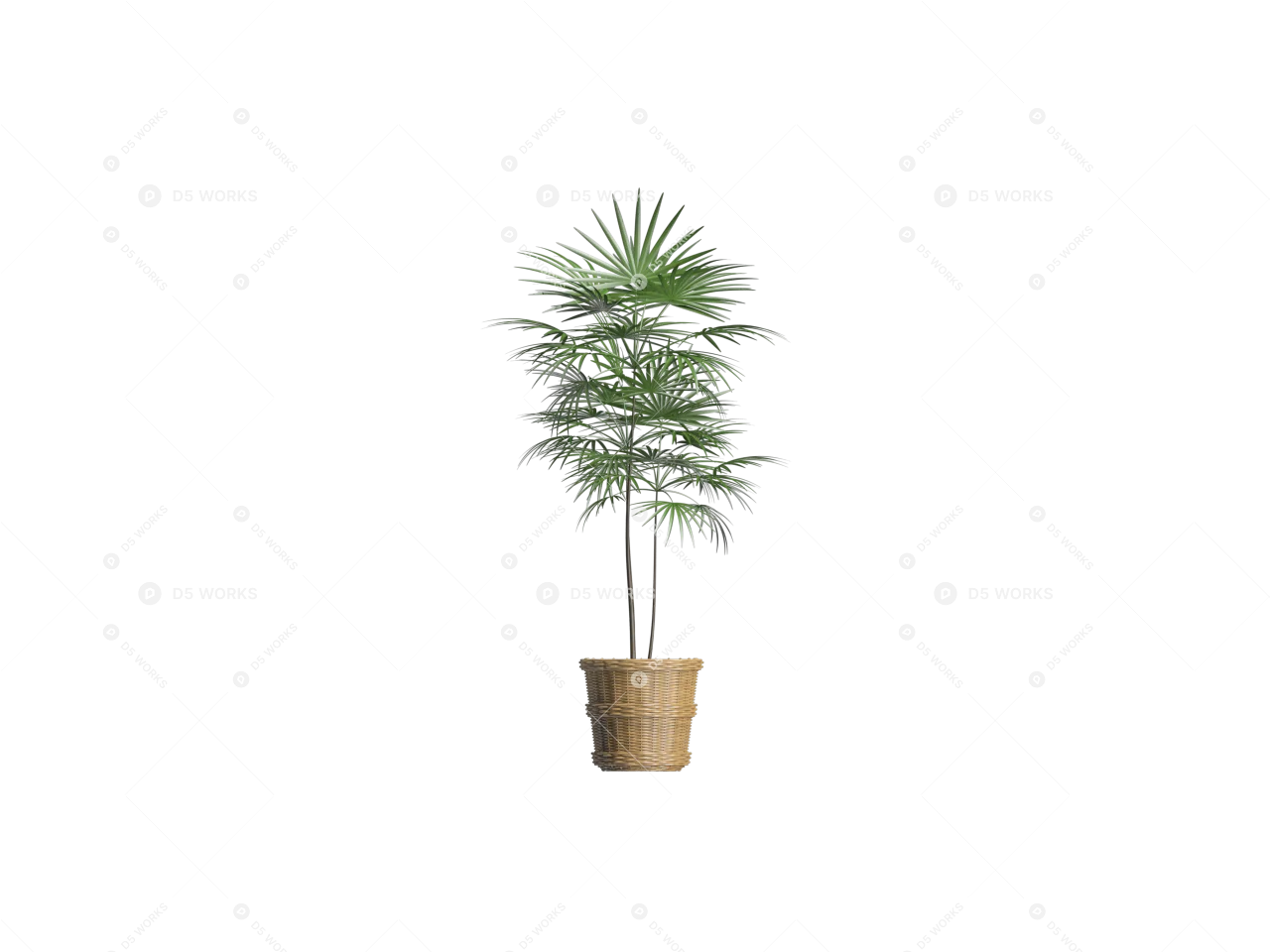 Potted Plant 3d model thumbnail 2