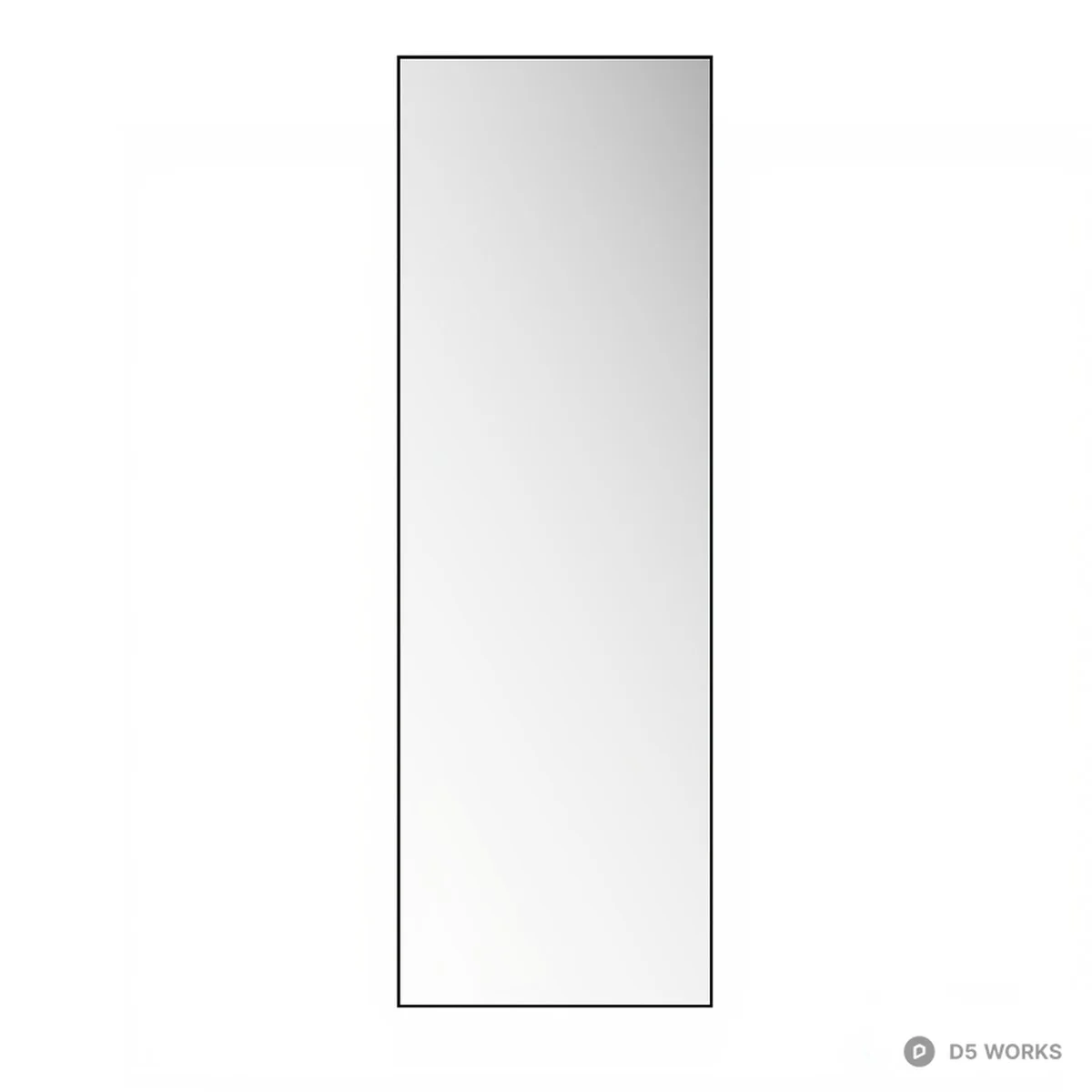 Minimalist Frame Mirror 3d model thumbnail 2