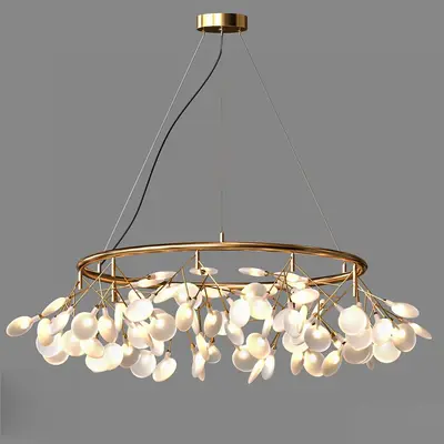 Organic Petal Pendant Light 3d model