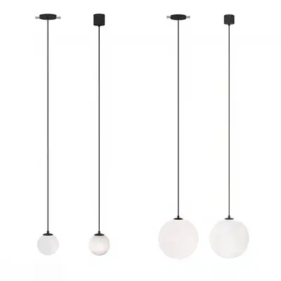 Minimalist Sphere Pendant Lights 3d model
