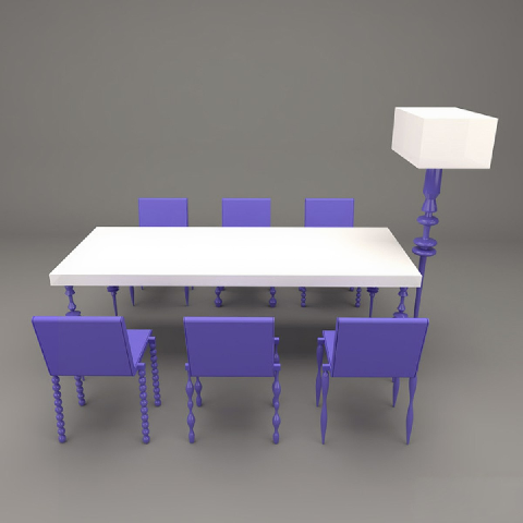 Modern Dining Table & Chairs Set