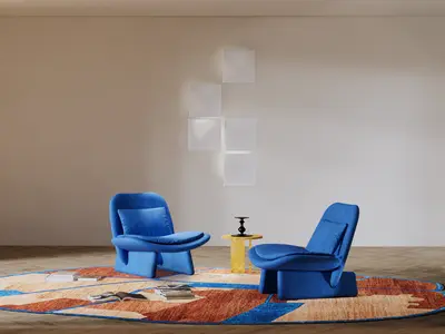 Modern Sofa & Side Table Set