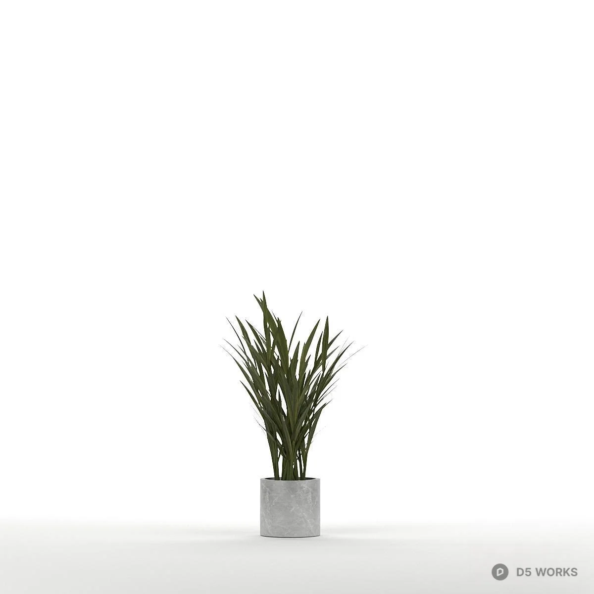 Minimalist Potted Plant Set 3d model thumbnail 4