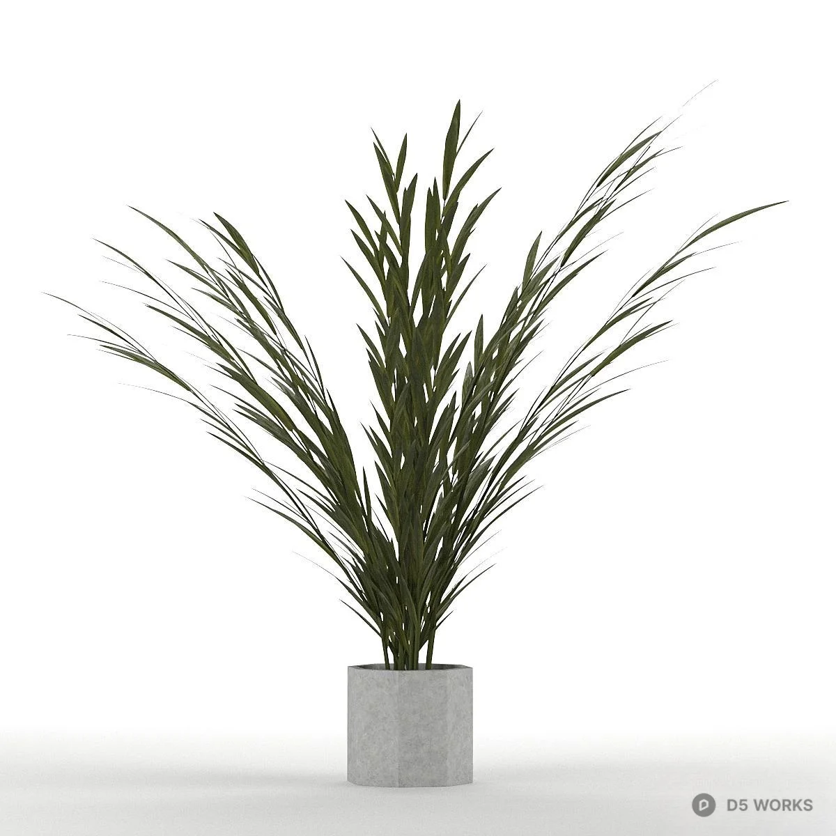 Minimalist Potted Plant Set 3d model thumbnail 2