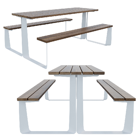 Modern Outdoor Table & Chairs Set