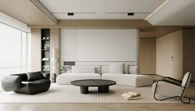 Modern Home Living Room 3d model