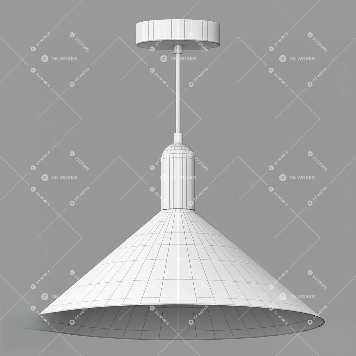 Modern Pendant Light 3d model thumbnail 2