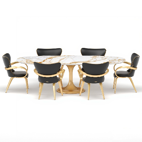 Modern Dining Table & Chairs Set