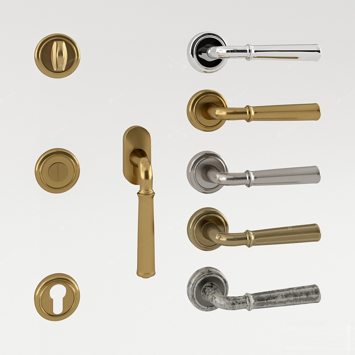Faucet Handles 3D Models 4