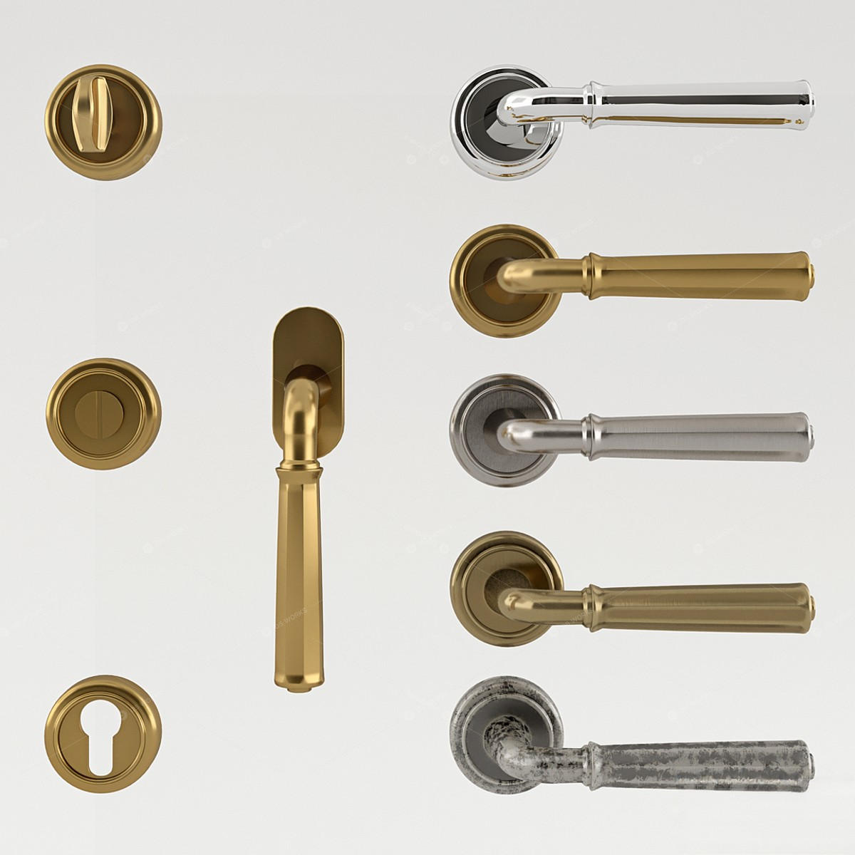 Faucet Handles 3D Models 3