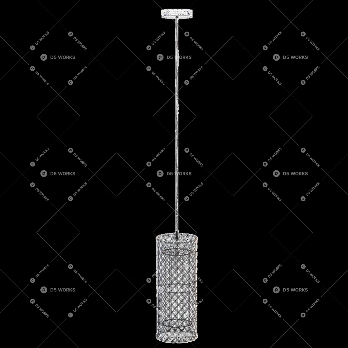 Bohemian Pendant Light 3d model thumbnail 4