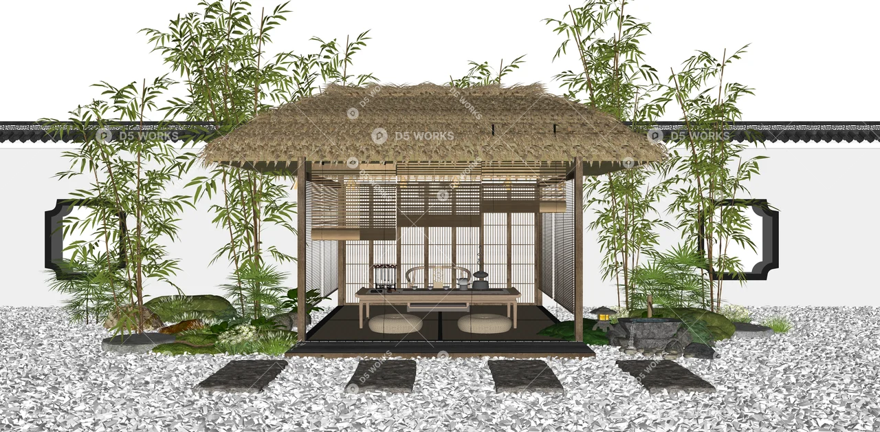 Landscape Pavilion 3d model thumbnail 2