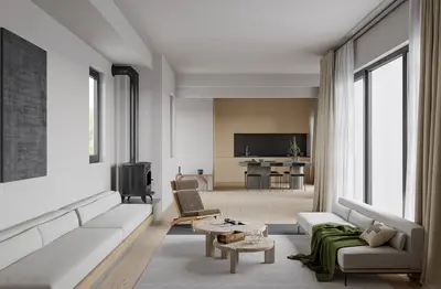 Modern Living & Dining Room