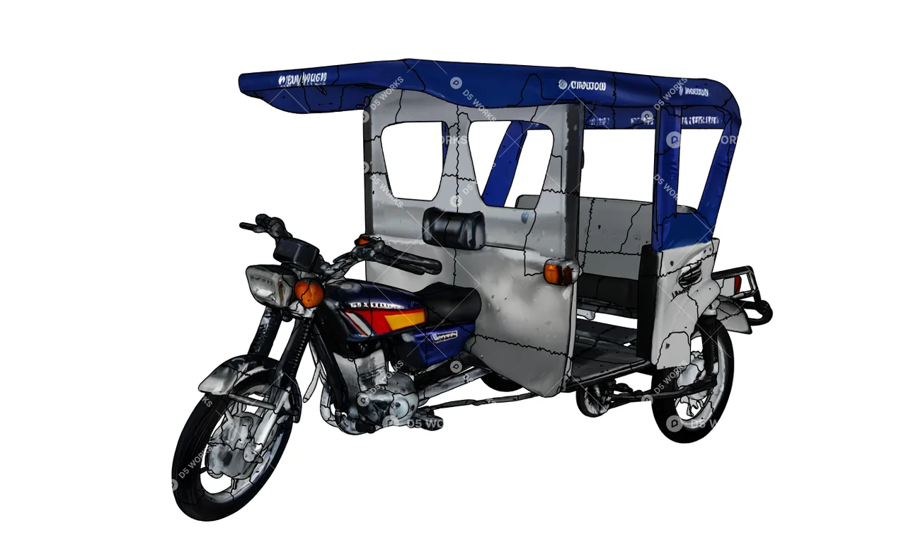 Motorcycle 3d model thumbnail 2