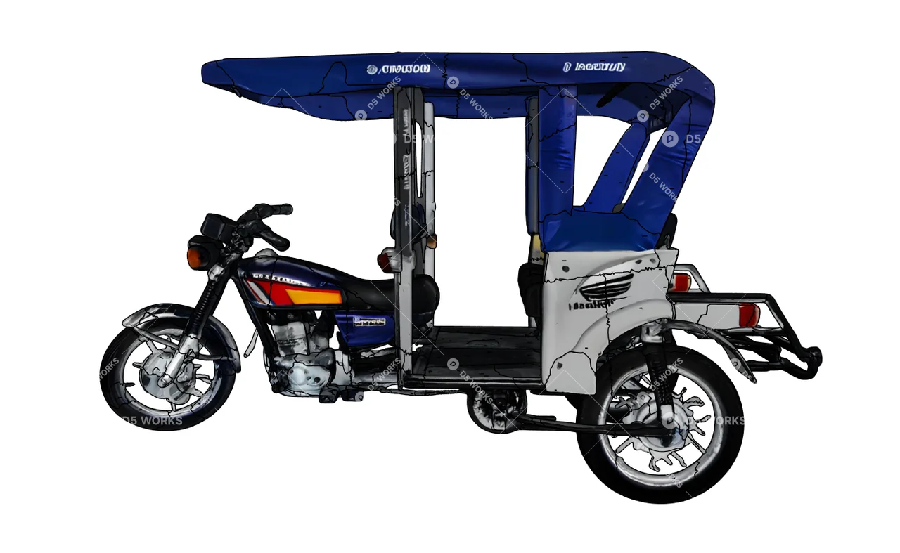 Motorcycle 3d model thumbnail 5