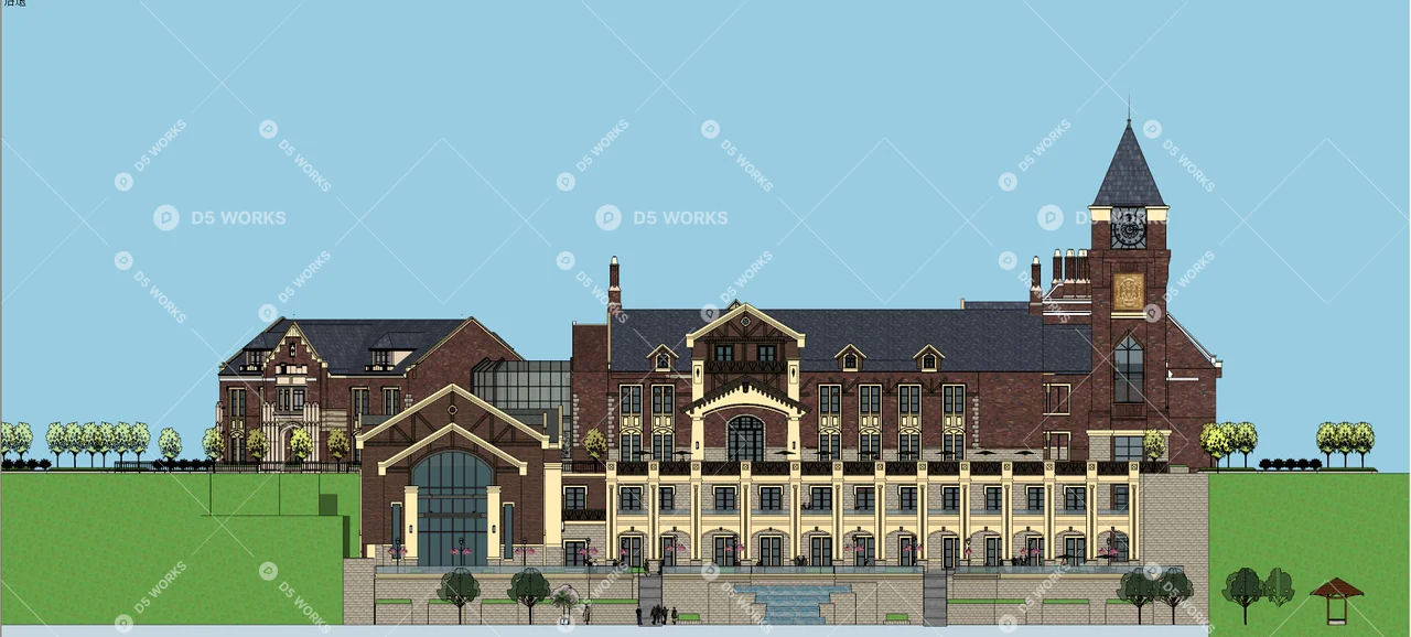 Residential Buildings 3d model thumbnail 3