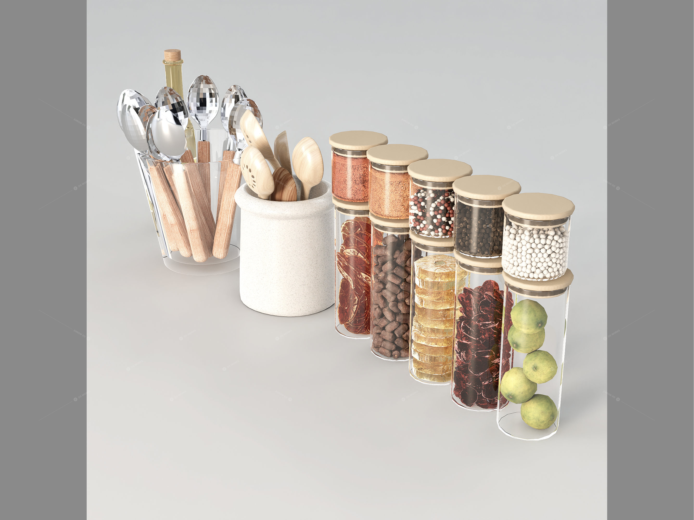Condiments 3D Models 2