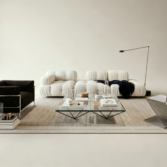 Modernist Living Room Furniture Set 3d model