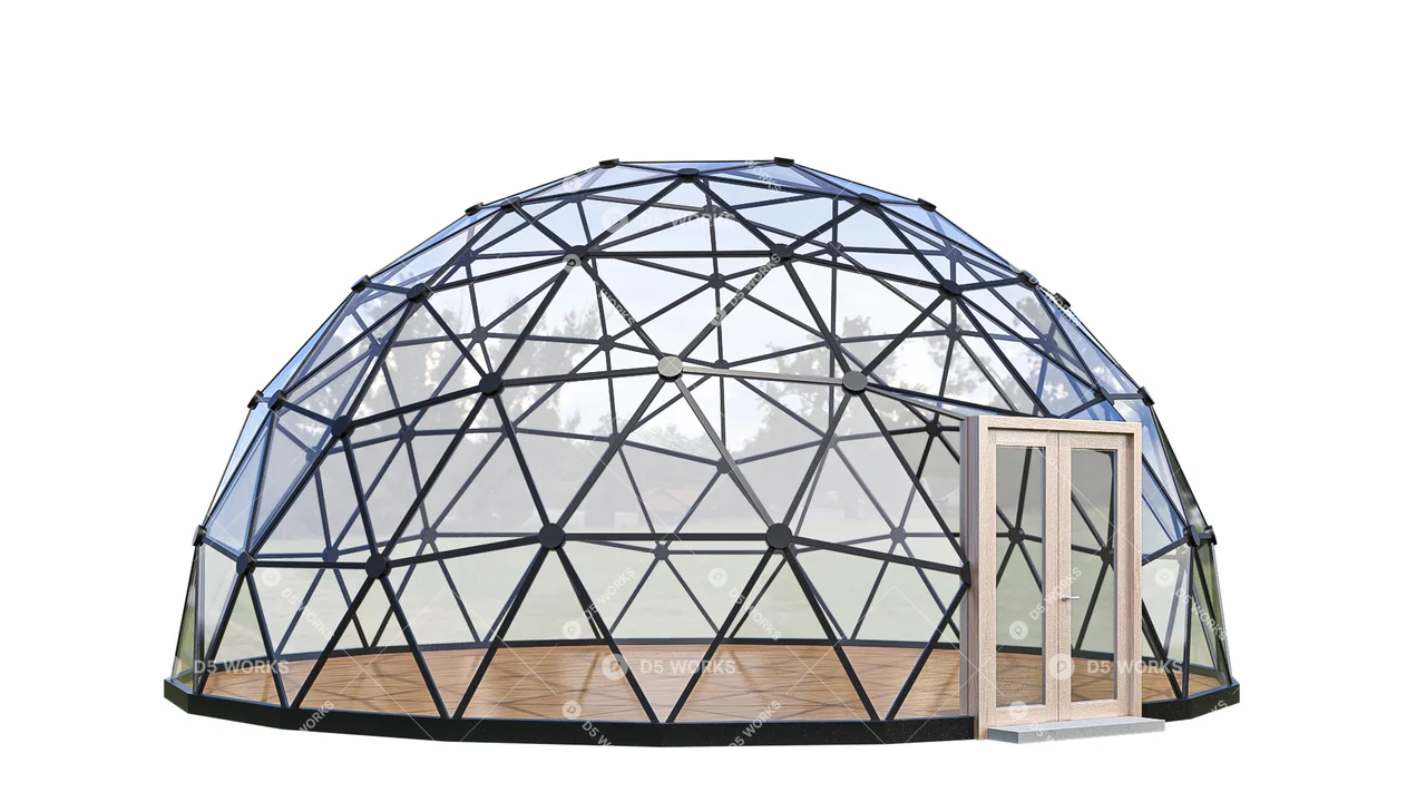 Modern  Landscape Structures 3d model thumbnail 5