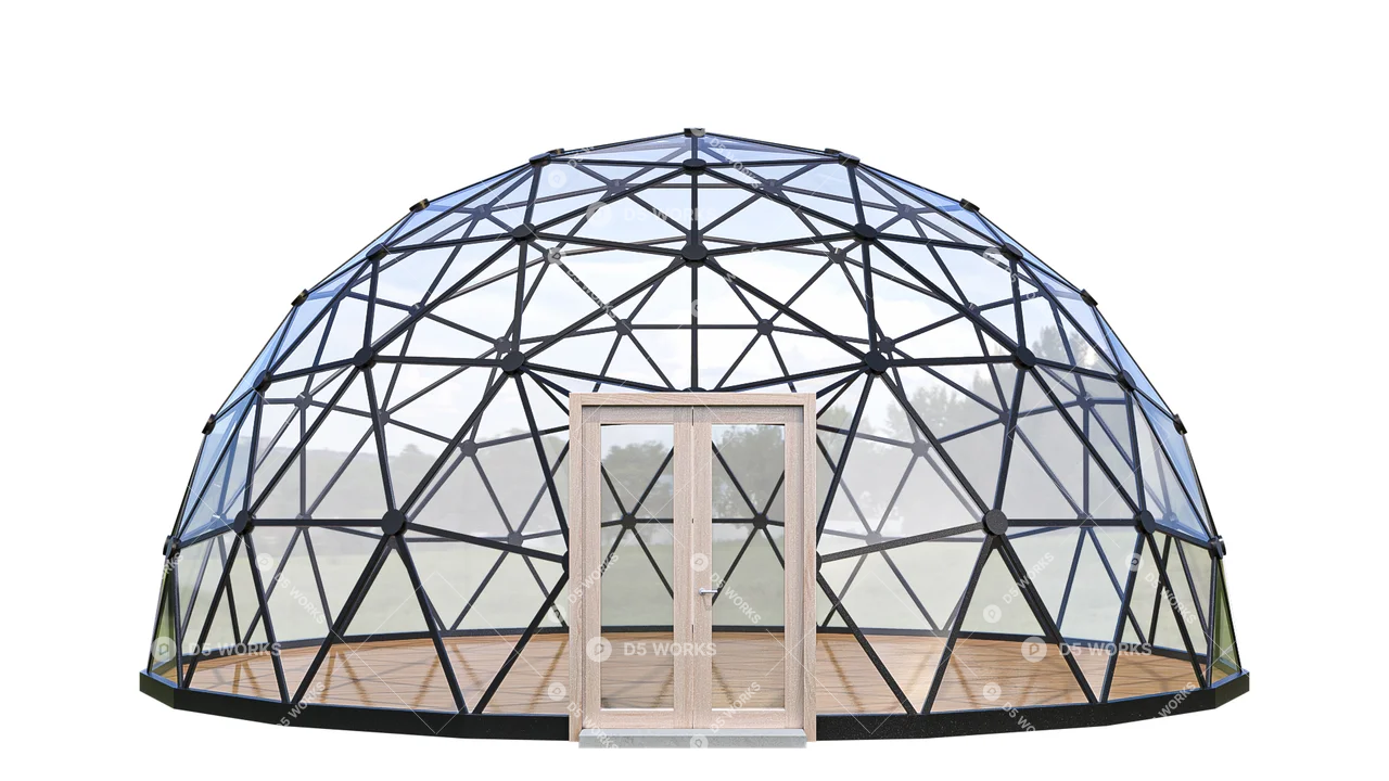 Modern  Landscape Structures 3d model thumbnail 4