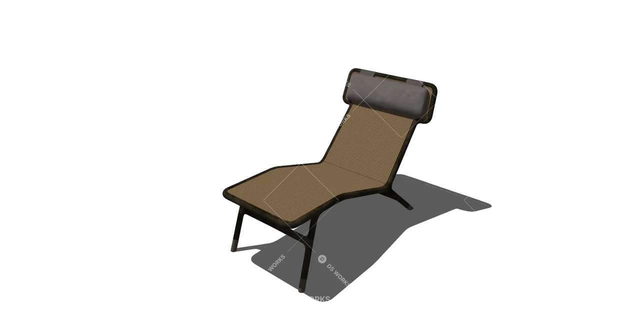 Recliner 3d model thumbnail 3