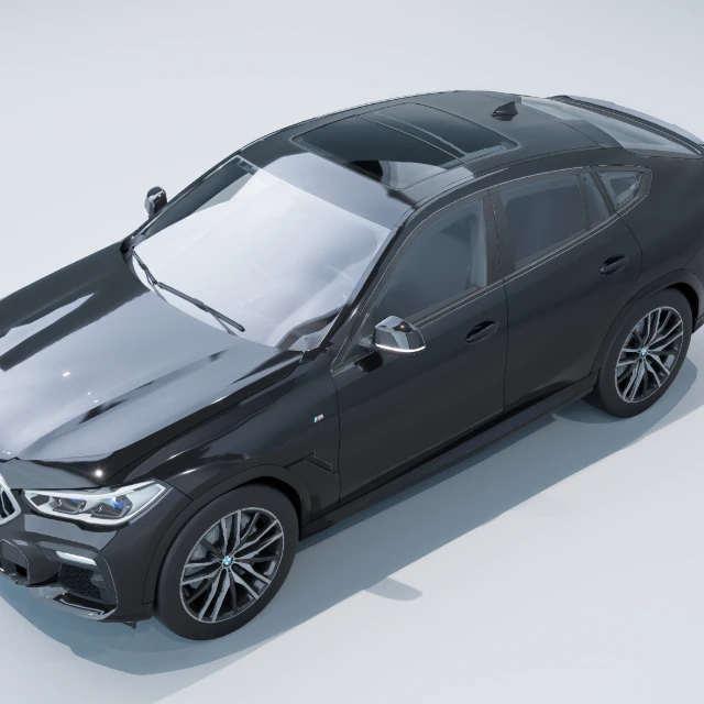 Luxury Black Sport SUV 3D Model 3d model