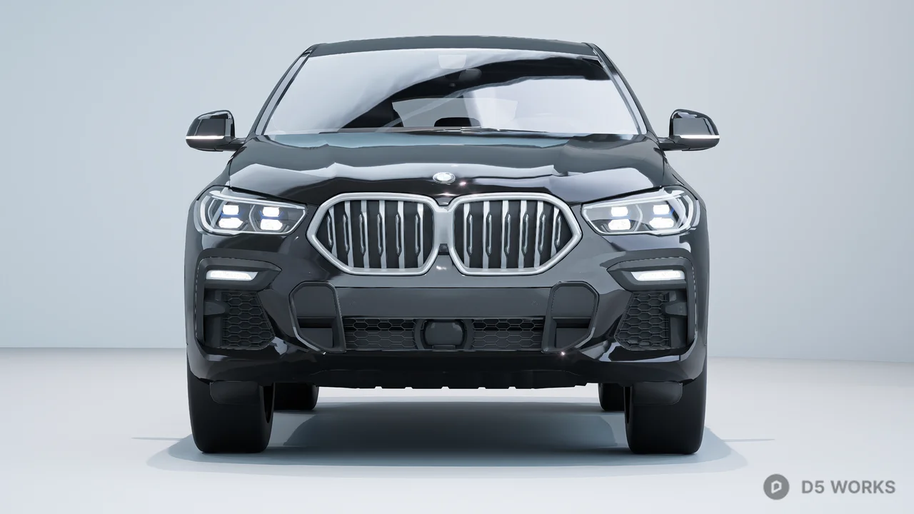 Luxury Black Sport SUV 3D Model 3d model thumbnail 2