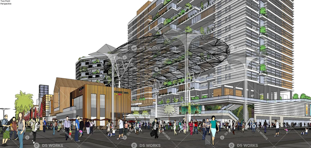 Commercial Complex 3d model thumbnail 6