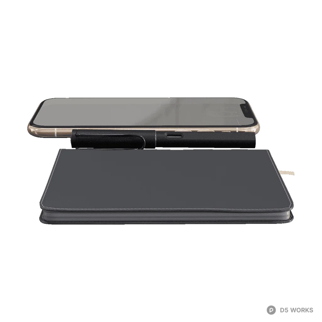 Tabletop stationery set 02 3d model - Image 1