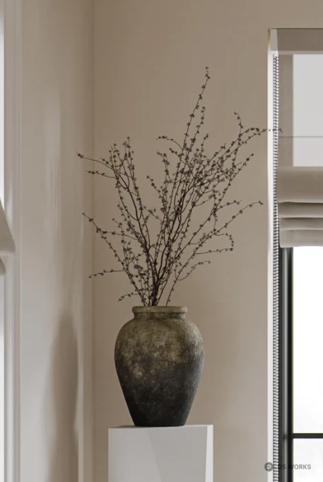 Minimalist Vase With Dried Branches 3d model - Image 1