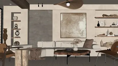 Wabi-Sabi Home Living Room