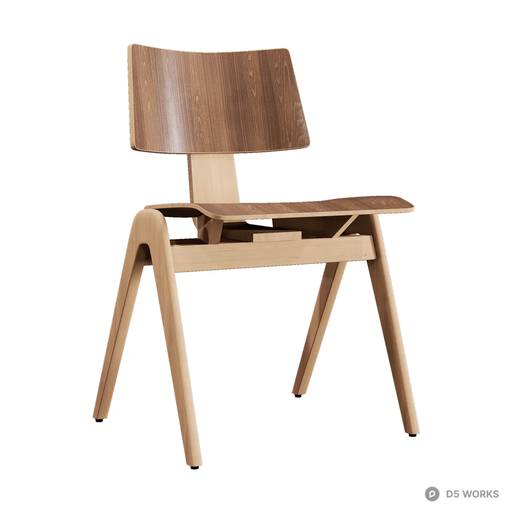 Daystack RD1 Dining Chair 3d model - Image 1