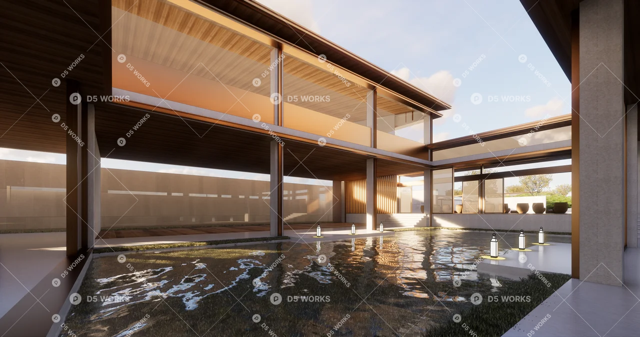 Residential Landscape 3d model thumbnail 2