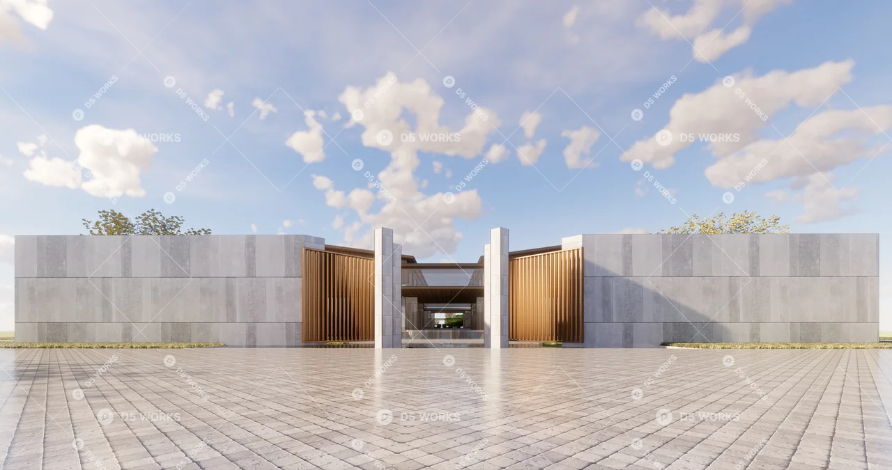 Residential Landscape 3d model thumbnail 8