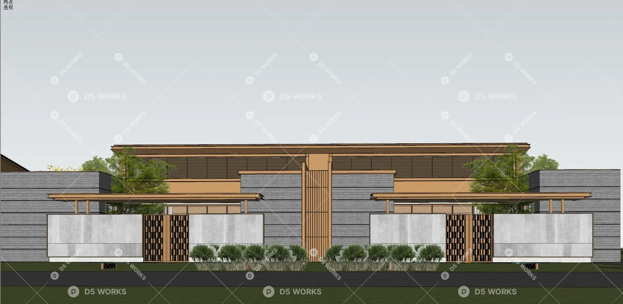 Residential Landscape 3d model thumbnail 7