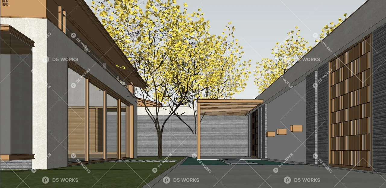 Residential Landscape 3d model thumbnail 9