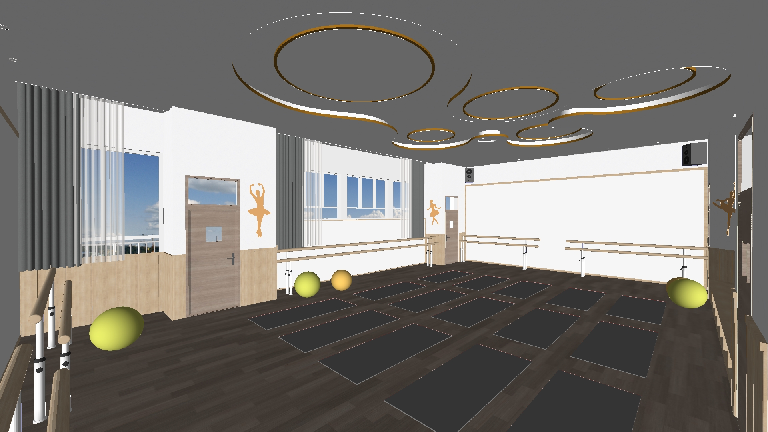 Modern Yoga Room