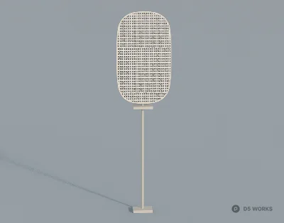 Perforated Metal Floor Lamp 3d model - Image 1
